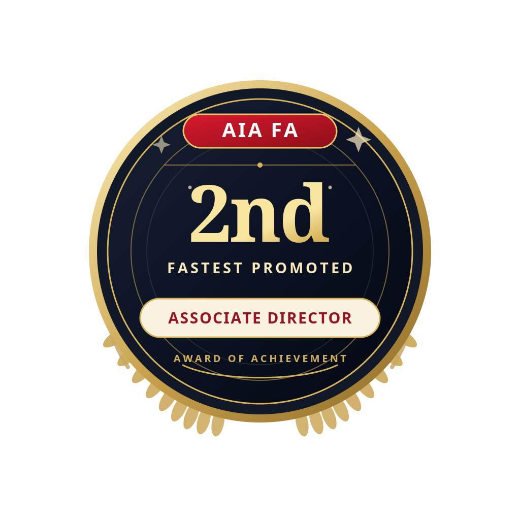 2nd Fastest Promoted Associate Director — AIA FA